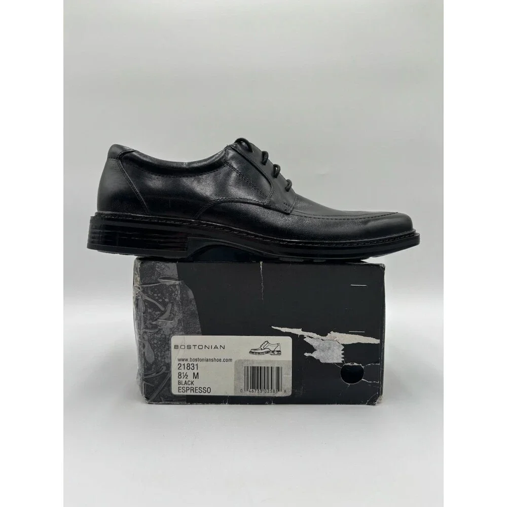 Bostonian ESPRESSO Men's NEW Lace-Up Dress Shoes Black US Size 8.5